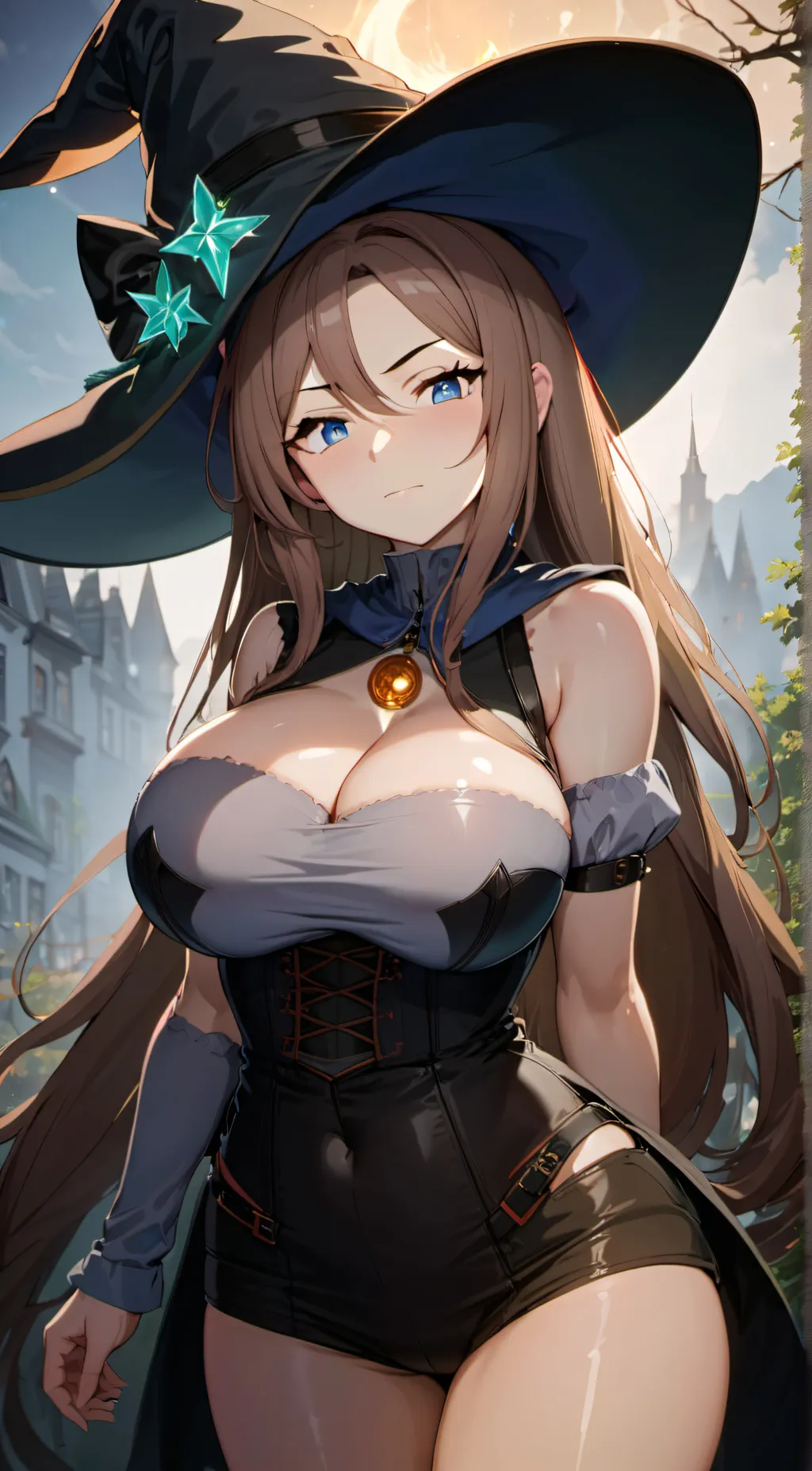 ai character: witch slave  background