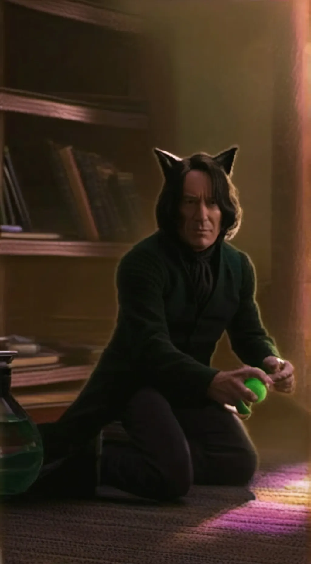 ai character: 🐈‍⬛Severus🐈‍⬛ background