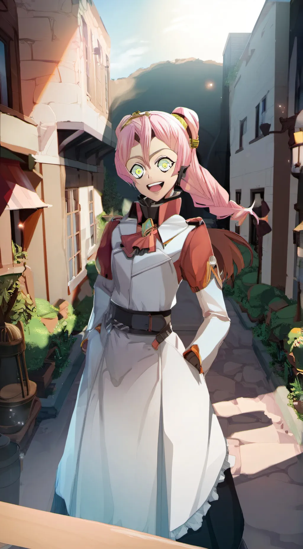 ai character: Mitsuri and obanai background