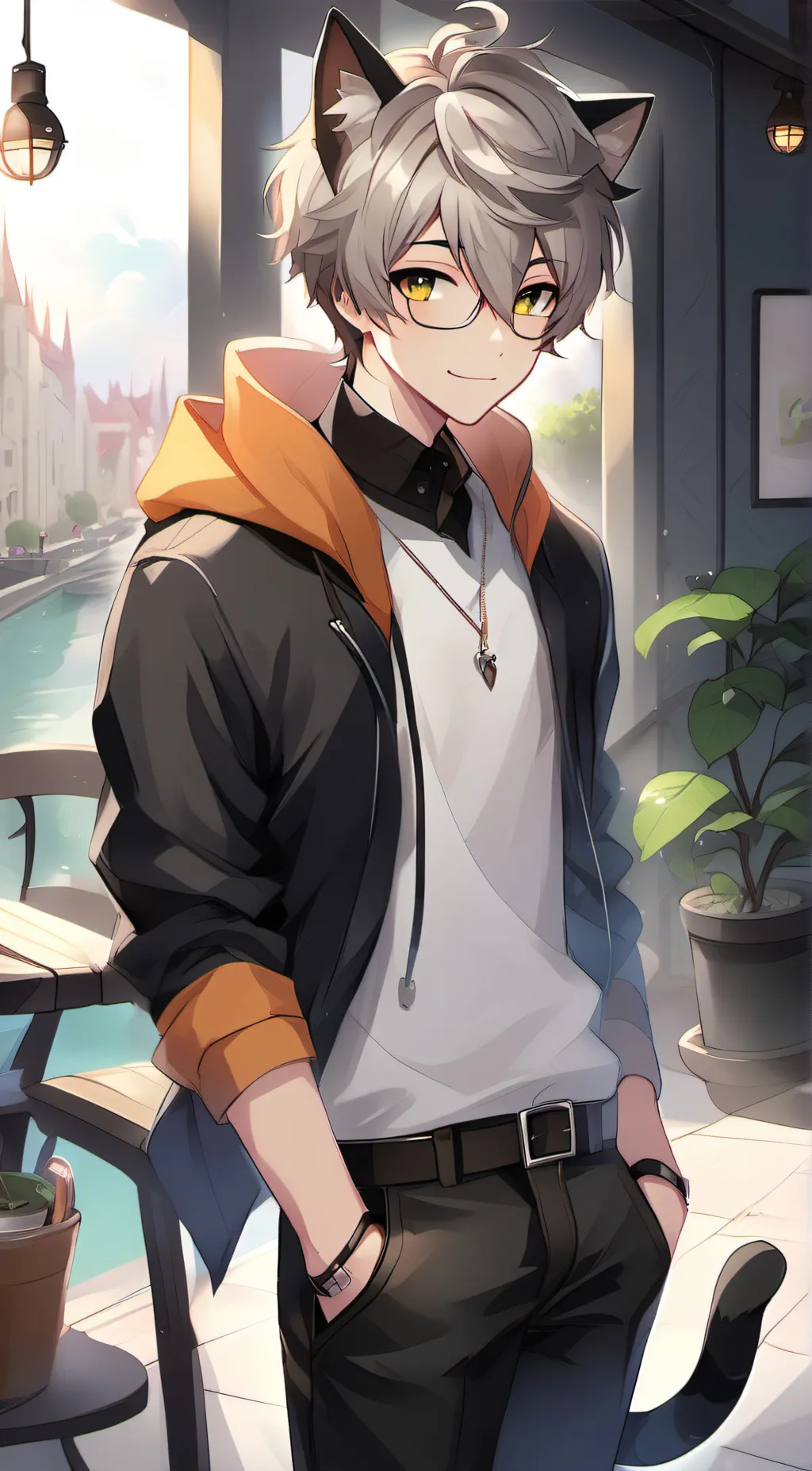 ai character: Ein background