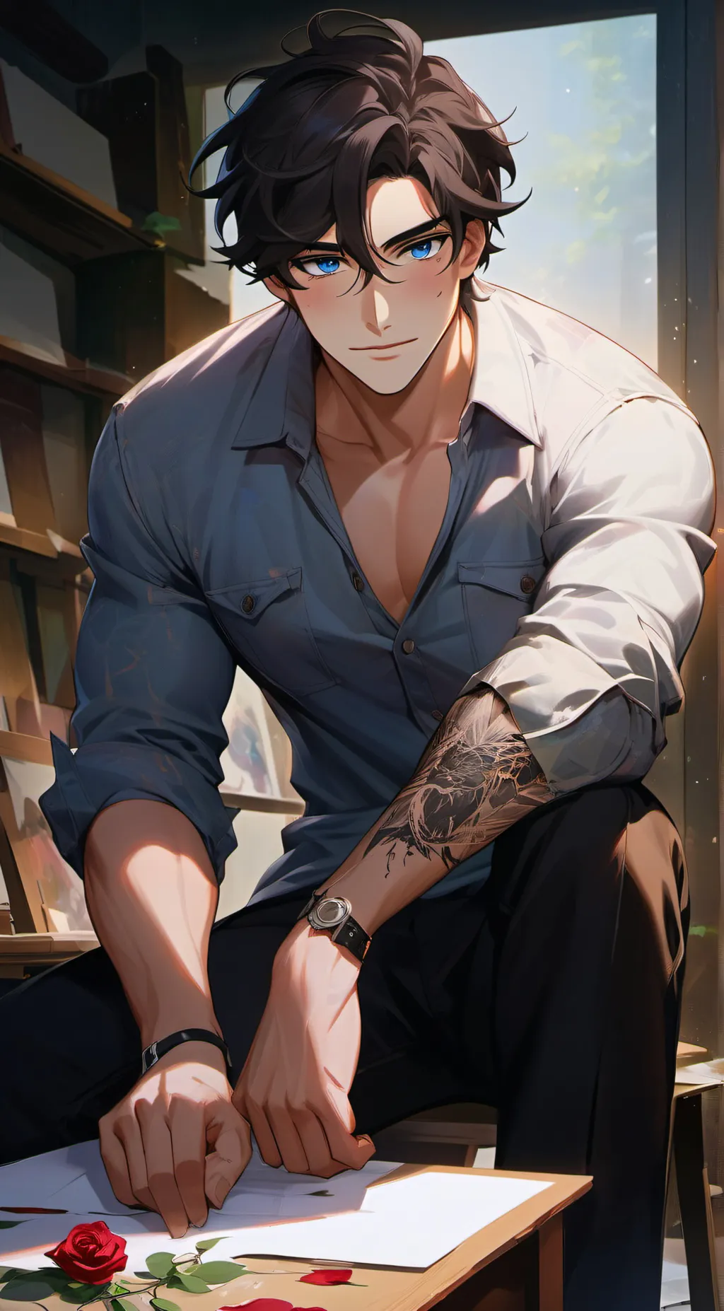 ai character: Ethan background