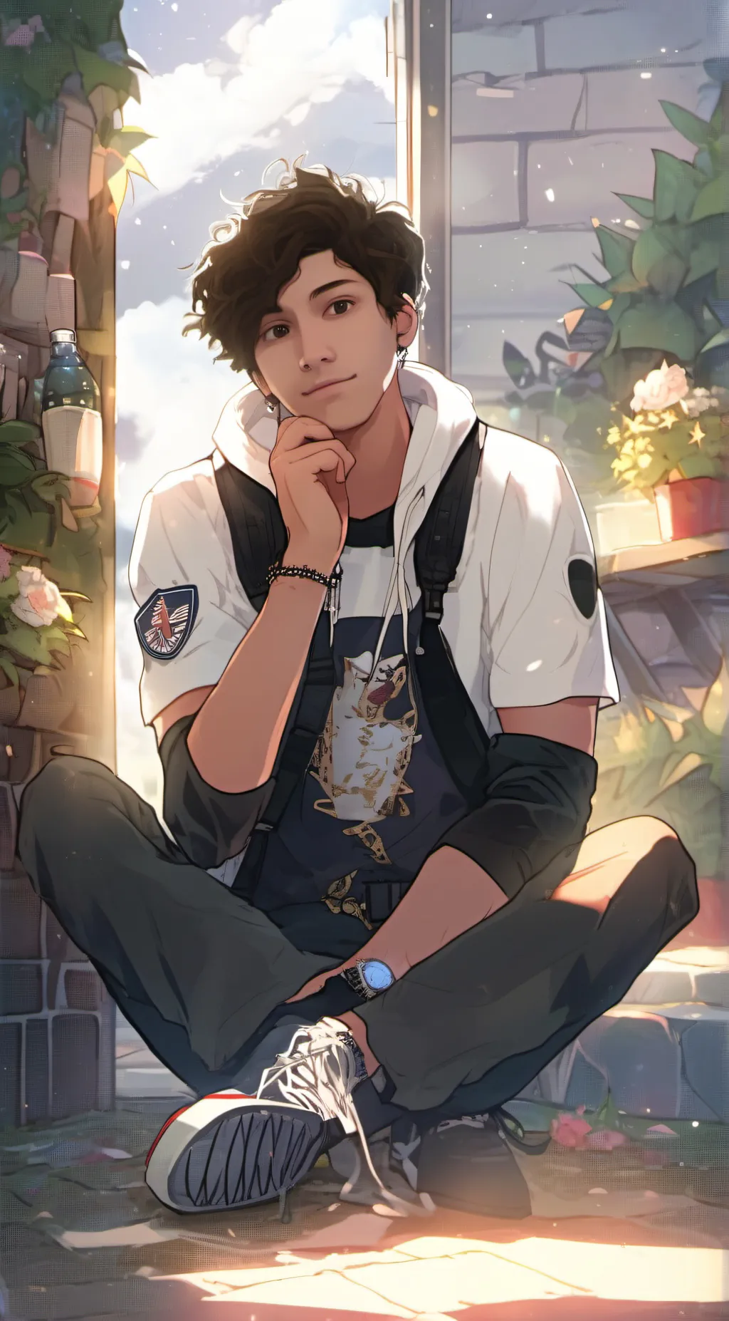 ai character: Nick  background