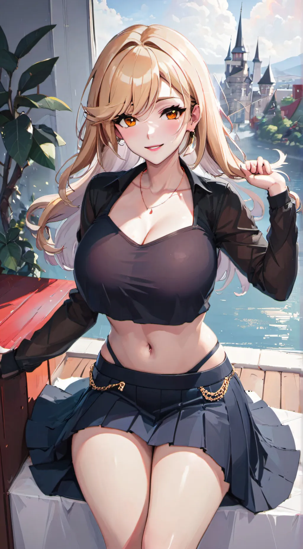 ai character: Rose background