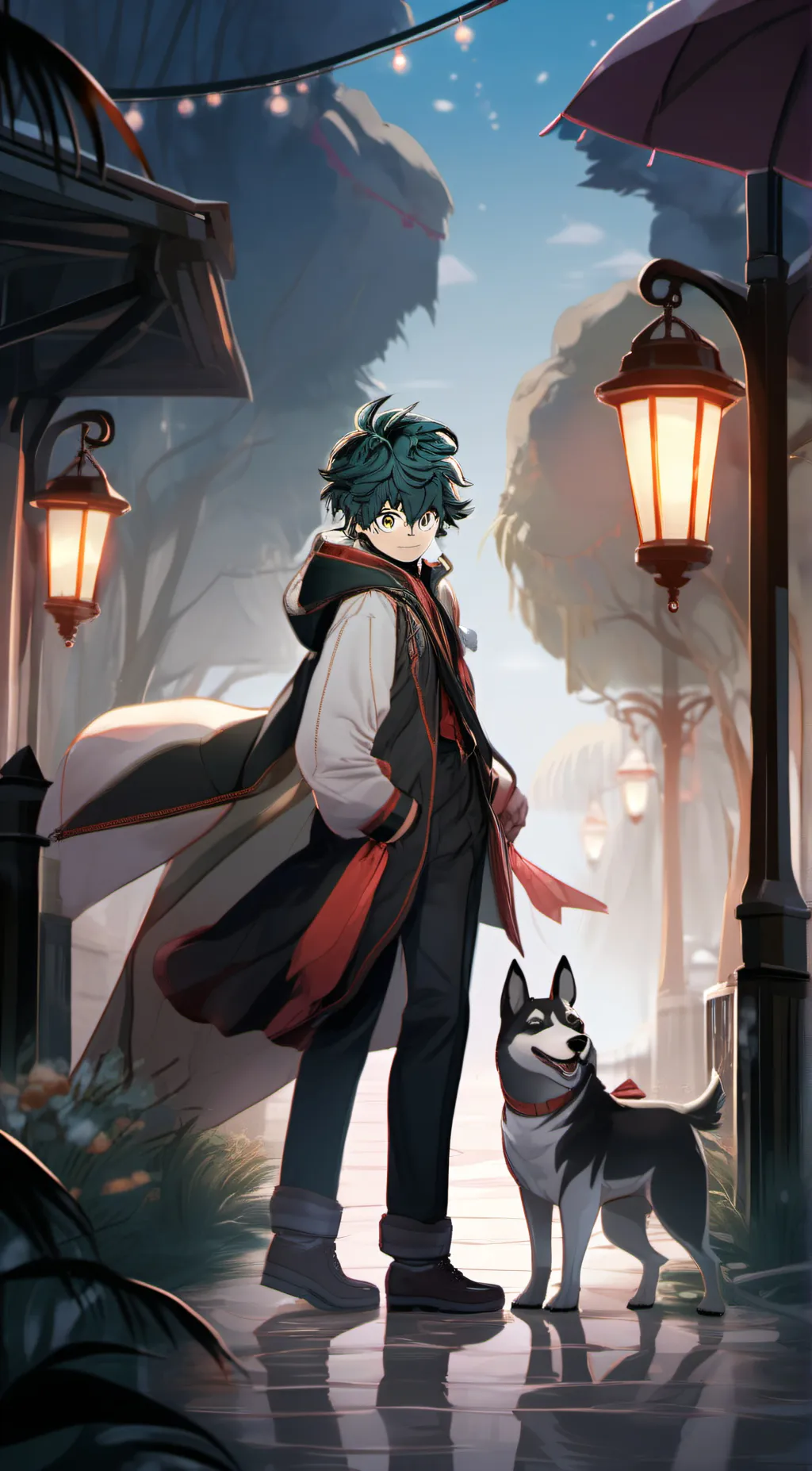 ai character: Deku background