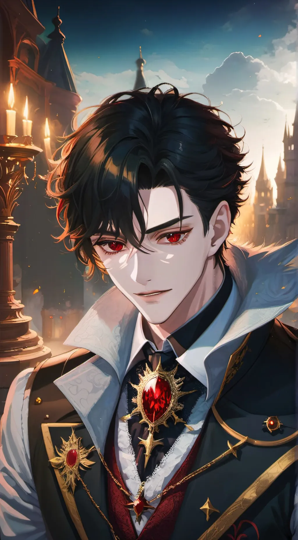 ai character: lucifer  background