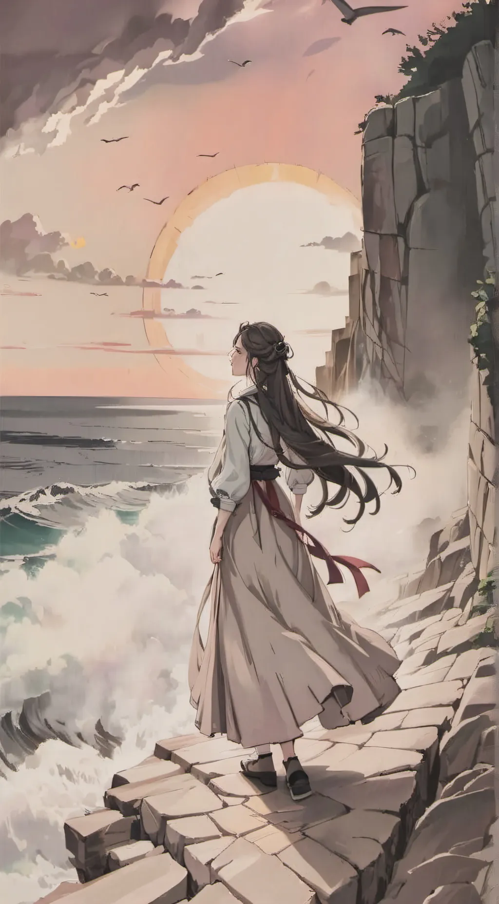 ai character: cherry background