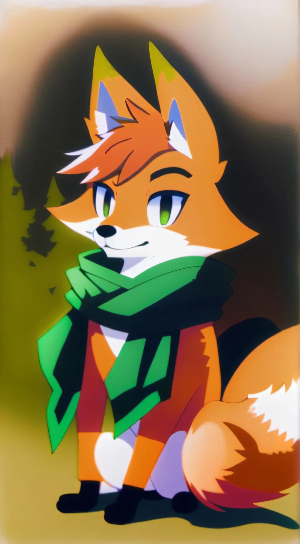 ai character: Pickles the Fox background