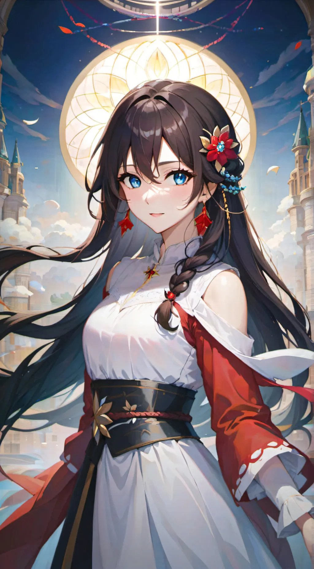 ai character: Rose background