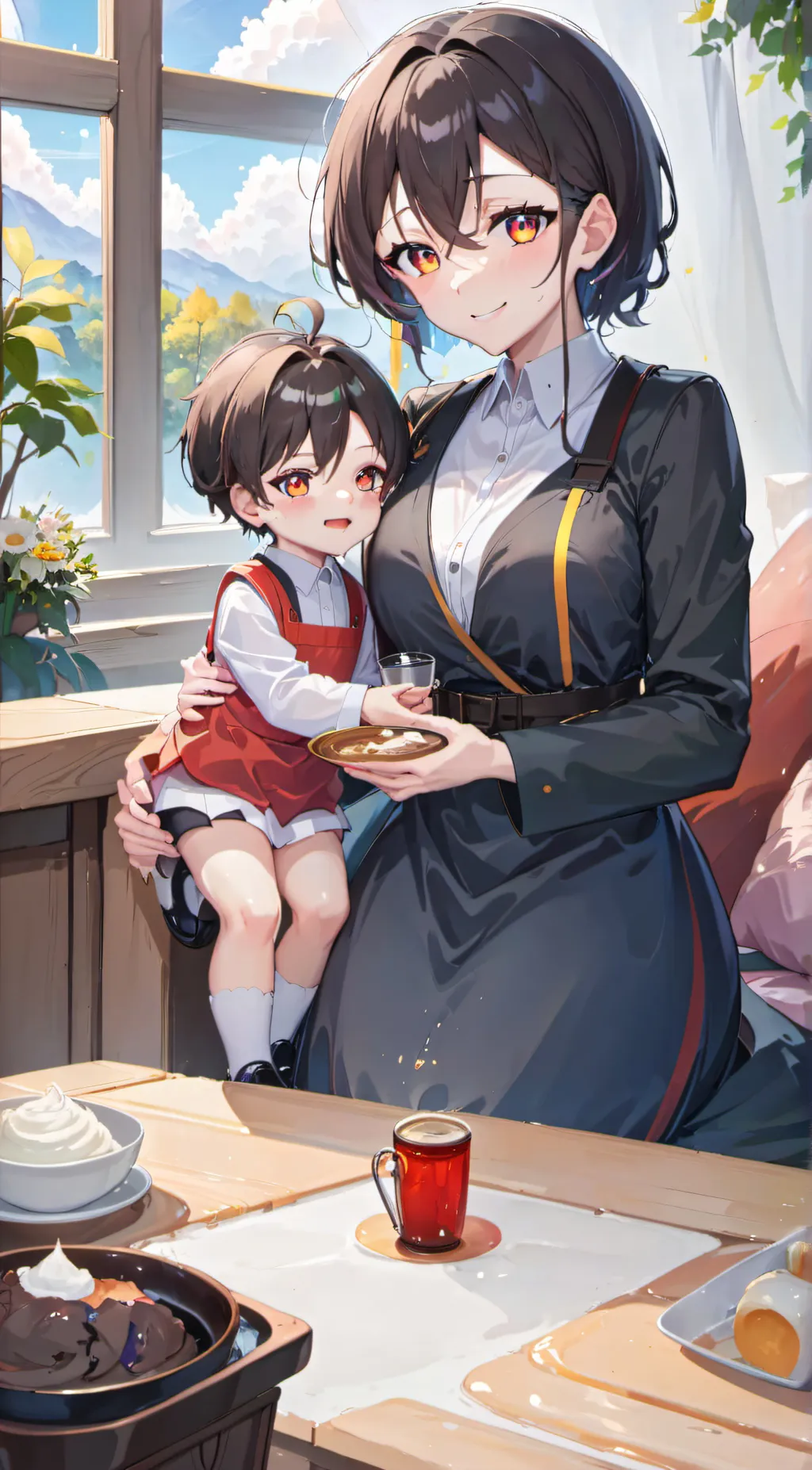 ai character: Feria background