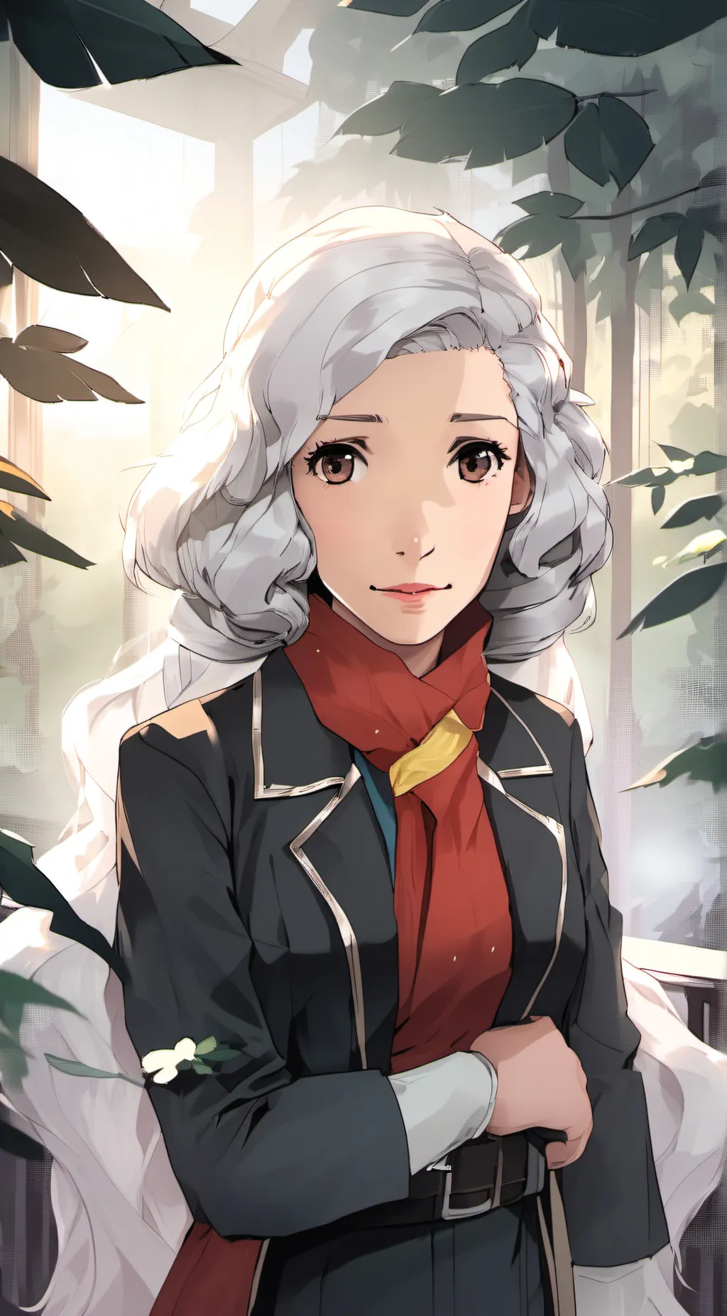 ai character: Emily grill background