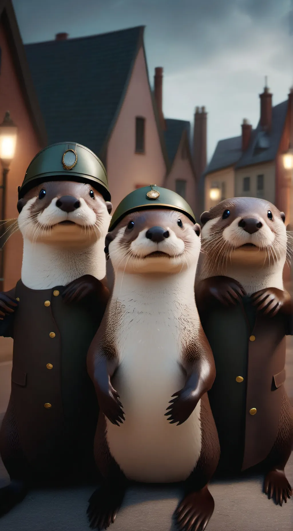 ai character: otter army background