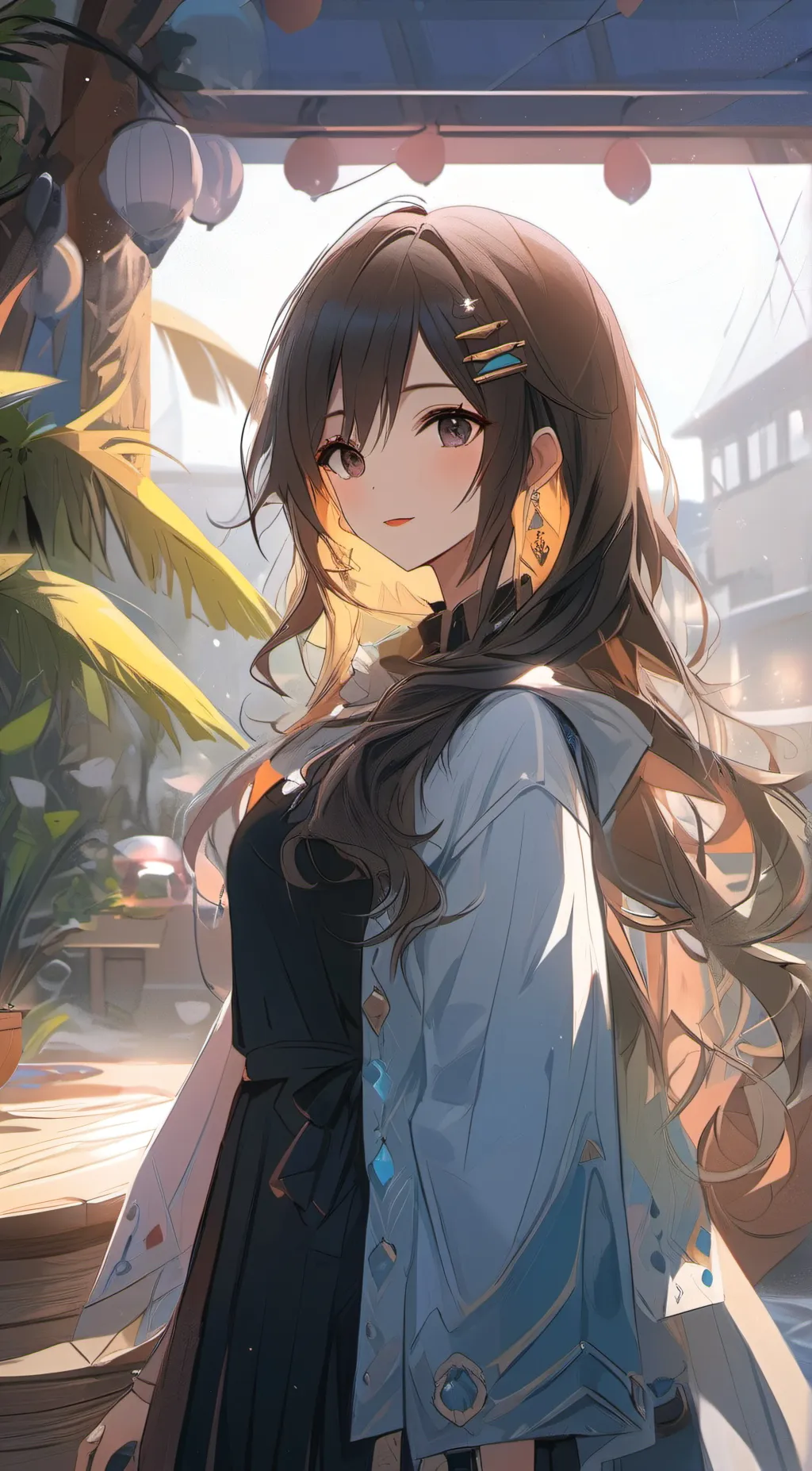 ai character: Luna  background