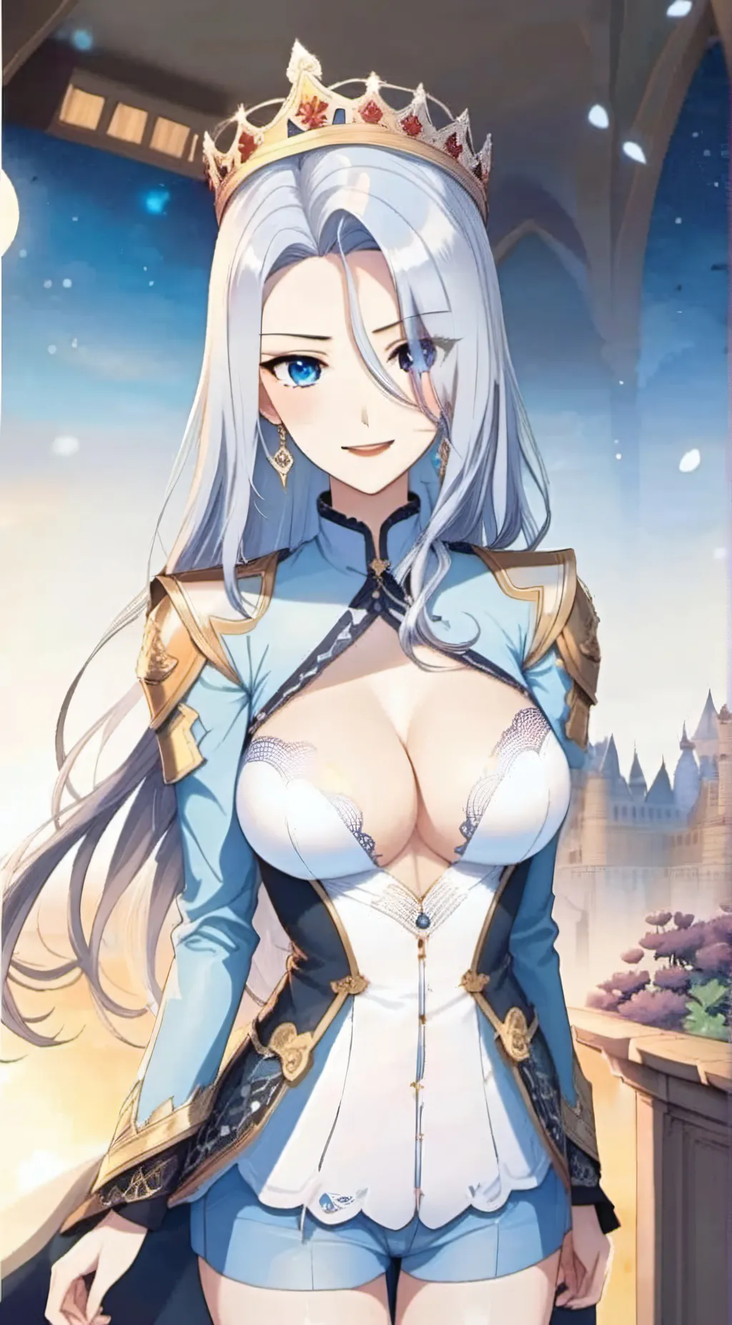 ai character: Queen Leona background