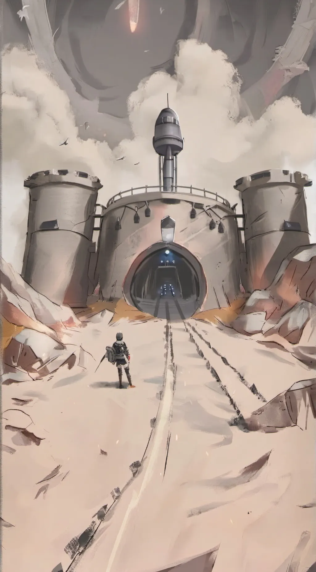 ai character: MUDER DRONES background