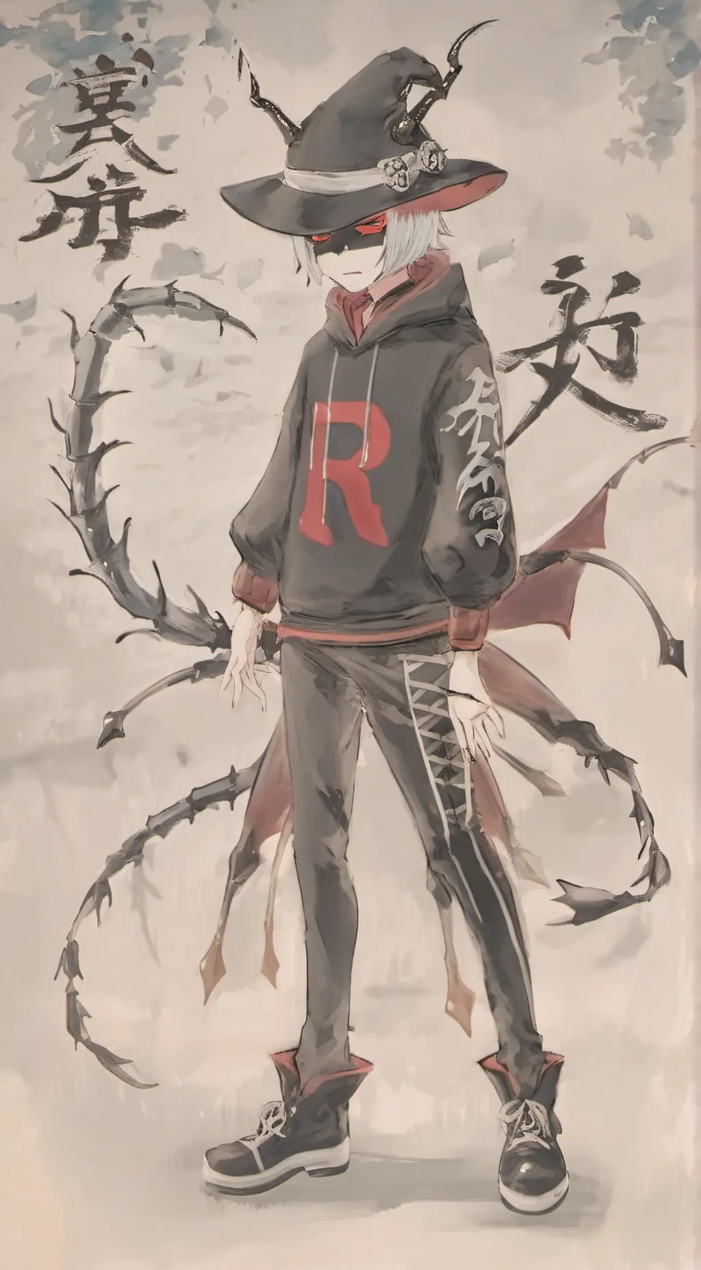 ai character: pest°•° background