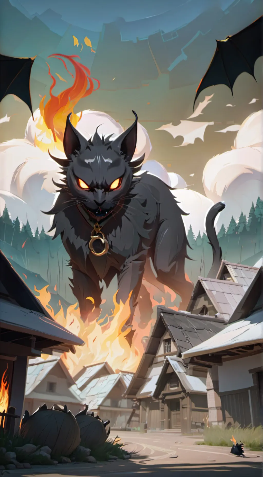 ai character: the demon background