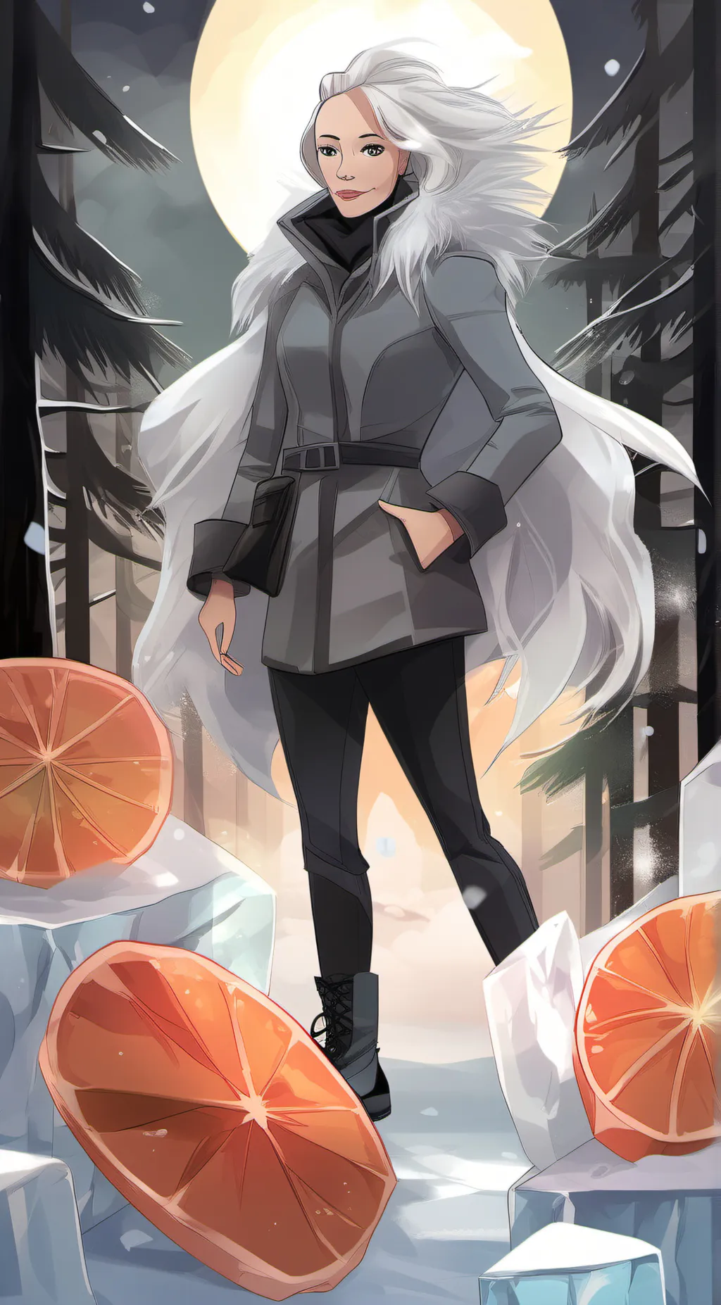 ai character: ice spice sister background