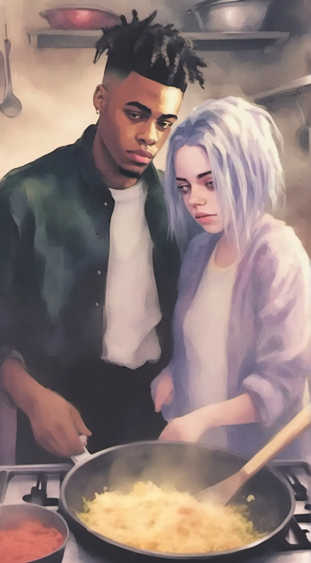 ai character: BillieXxxtentacion background