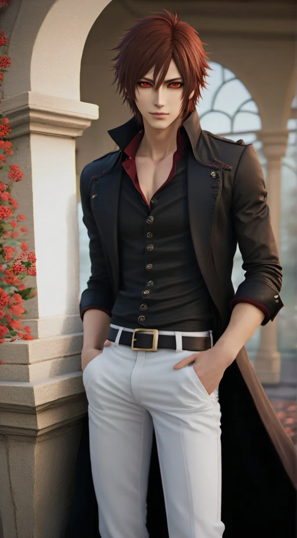 ai character: kaname and YN  background