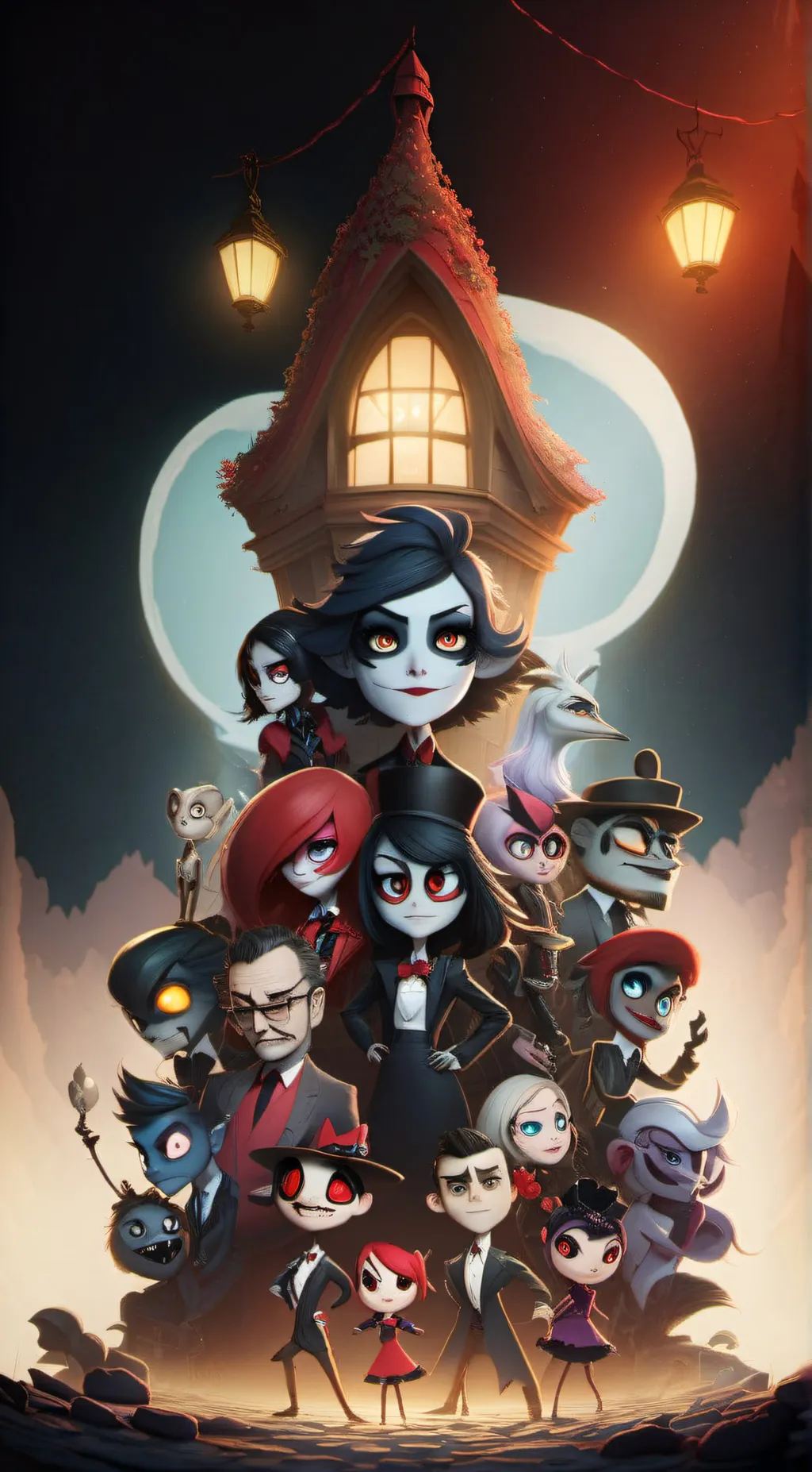 ai character: Hazbin Hotel background