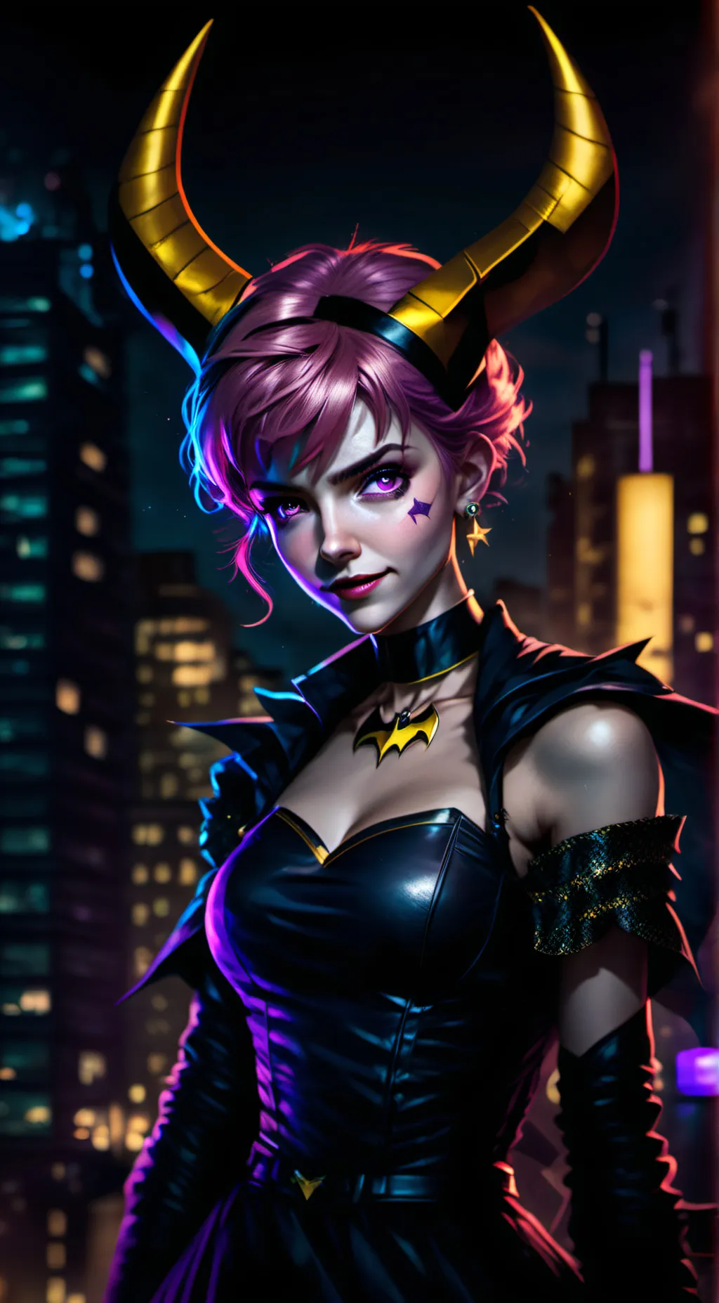 ai character: F7ta jinx  background