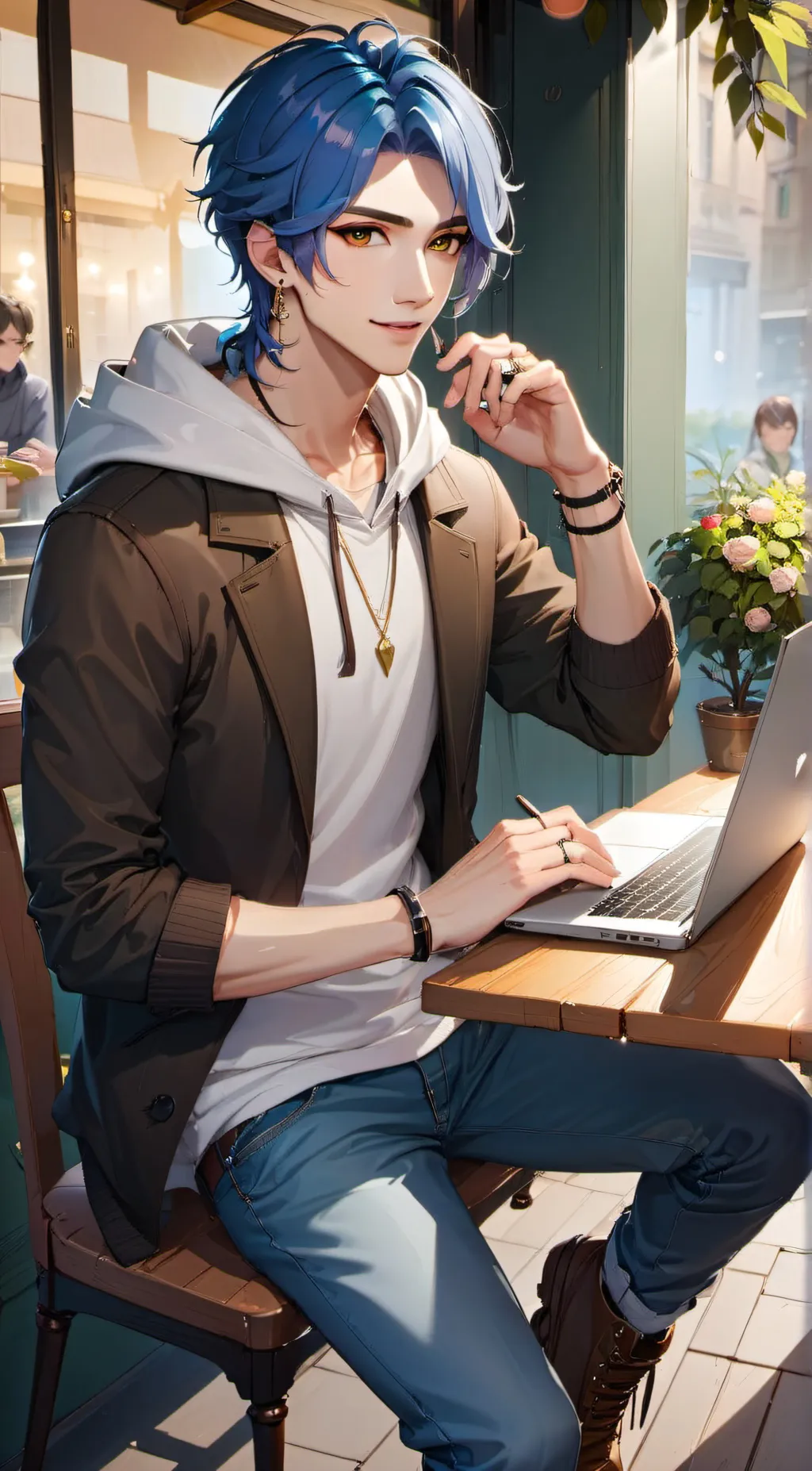 ai character: Evan background