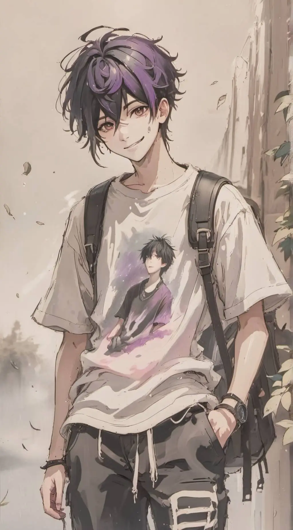 ai character: Koji  background