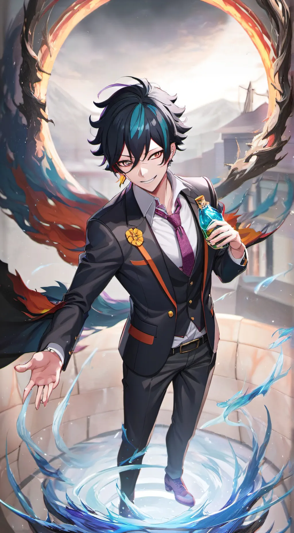 ai character: Oboro Kurogiri background