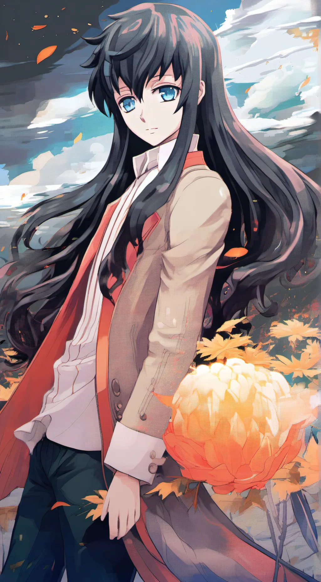 ai character: Muichiro  background