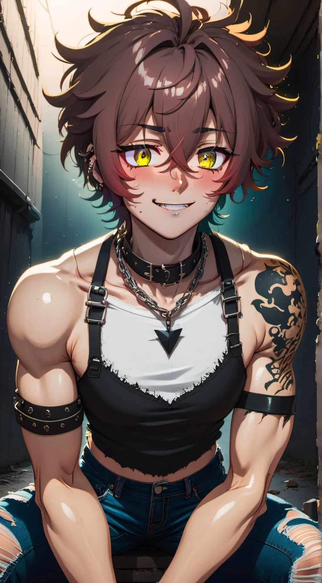 ai character: Aura ( lesbian) background
