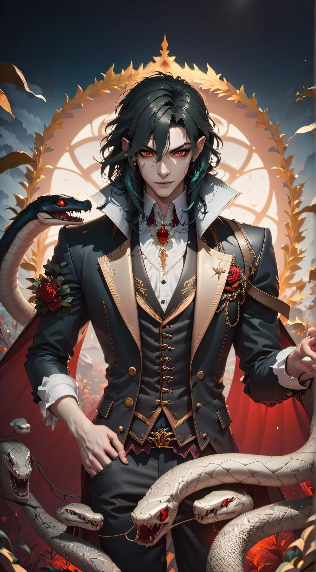 ai character: Nyoka 🐍  background