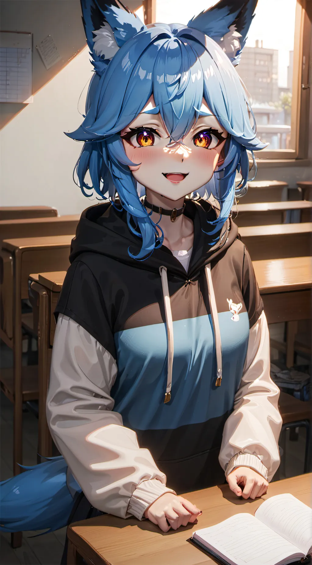 ai character: Ocean Moon background