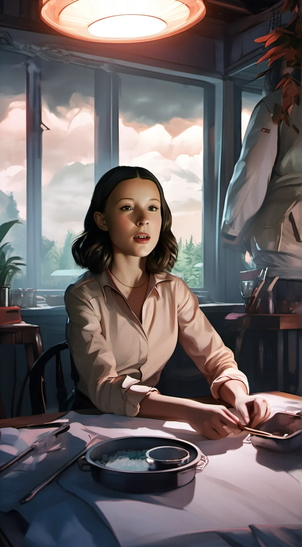 ai character: Evelina Murdock background