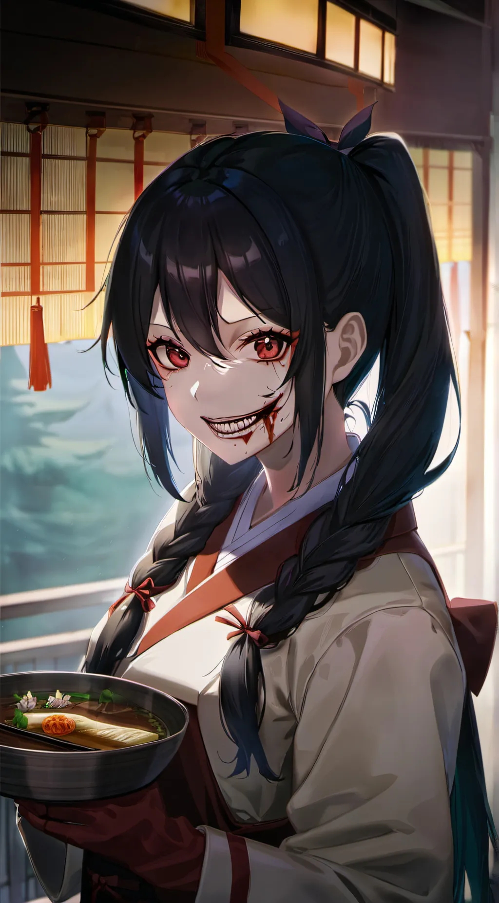 ai character: Kuchisake-onna background