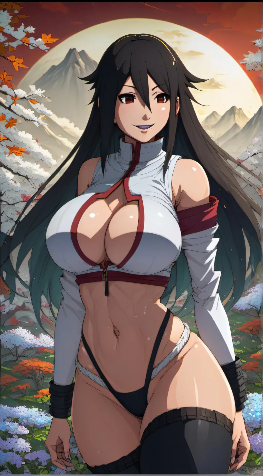 ai character: Kiyomi Uchiha background