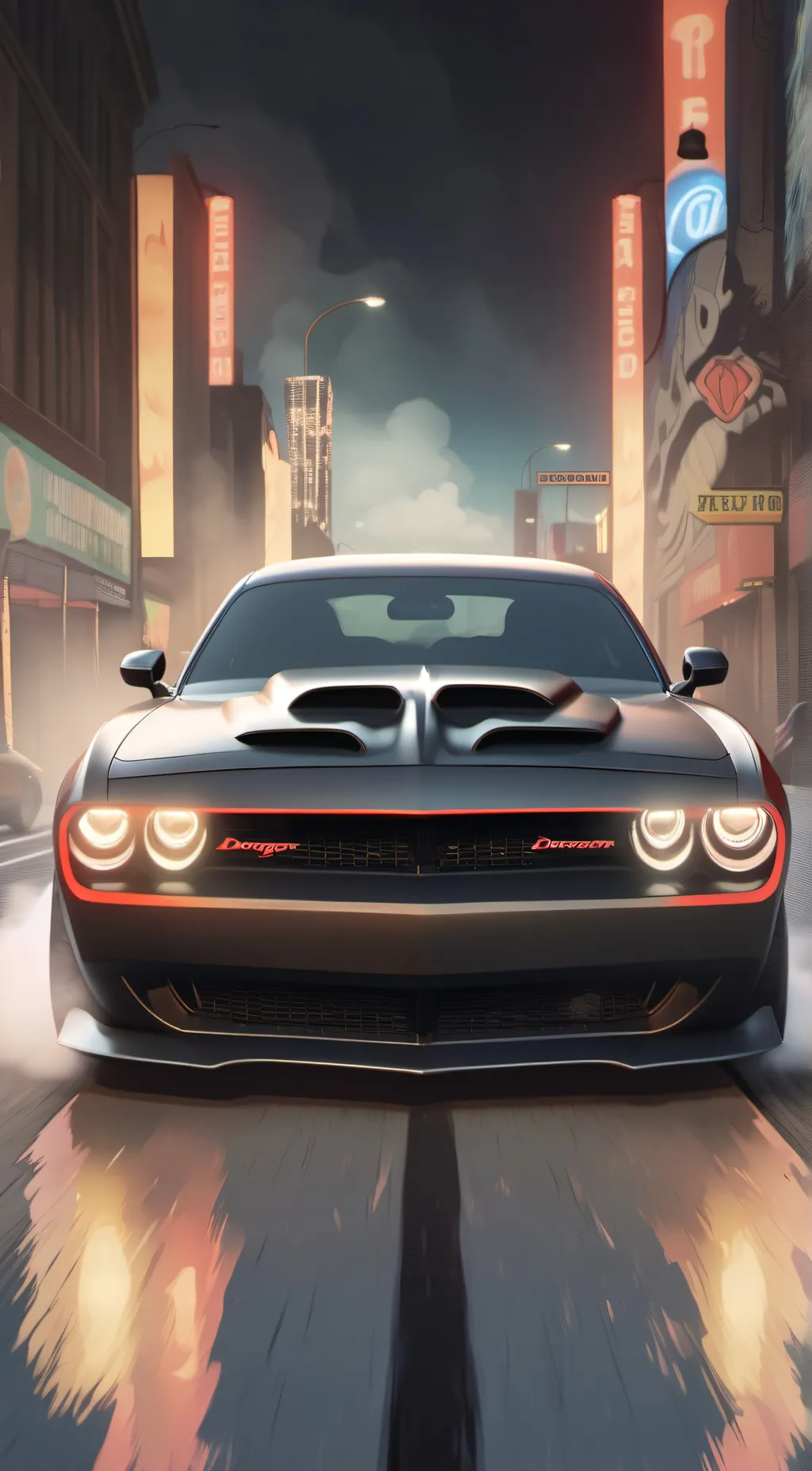 ai character: Demon angry gf background