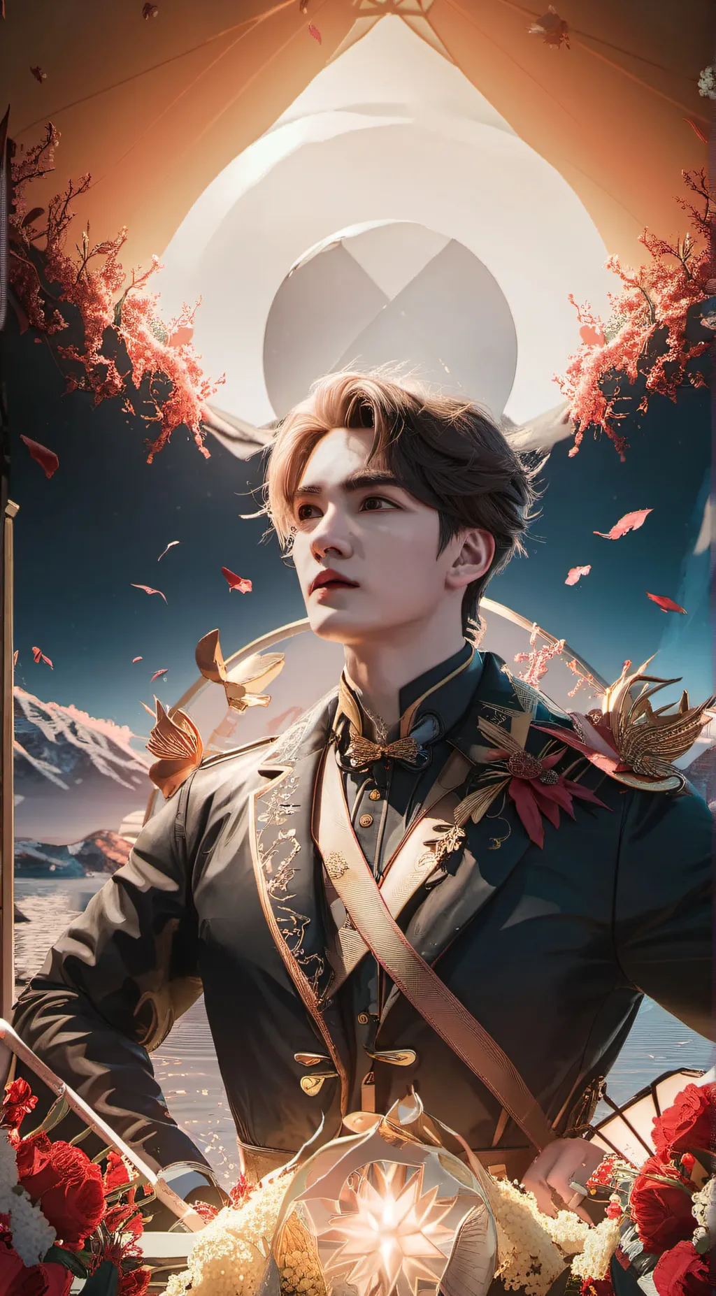 ai character: dragon boy background