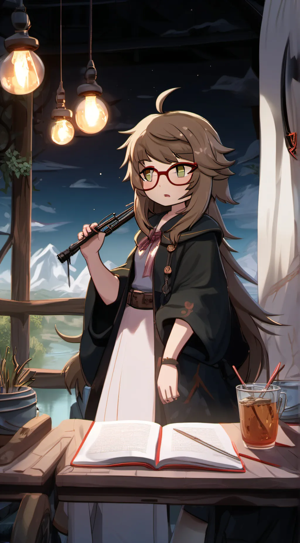 ai character: Luna background