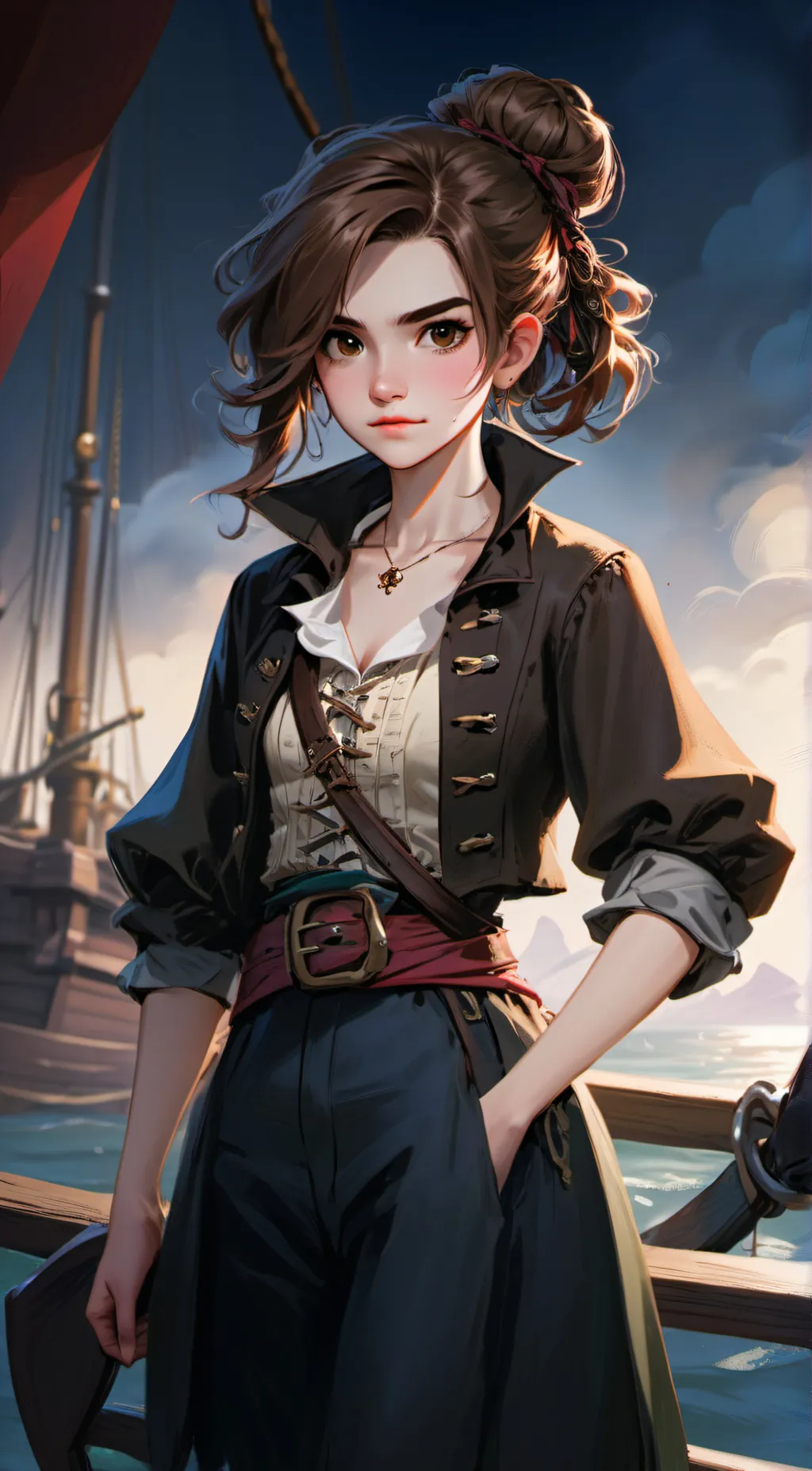ai character: Captain Lara background