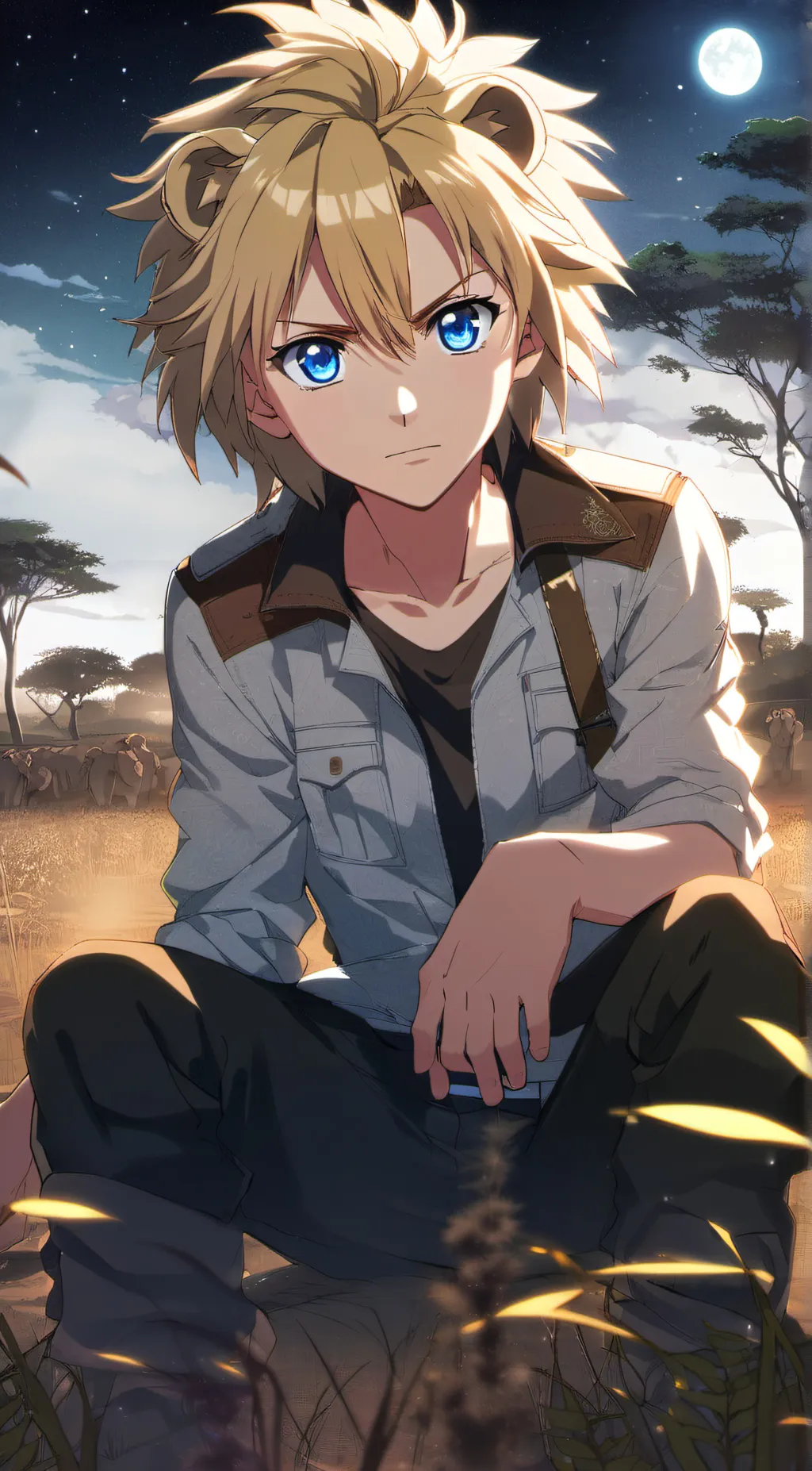 ai character: Leon background