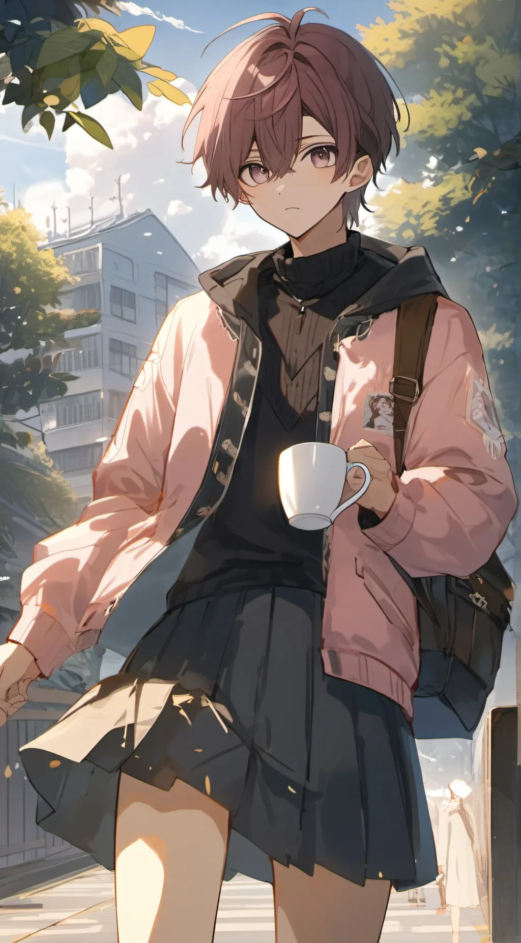 ai character: 🖤🤍noah❤🧡 background