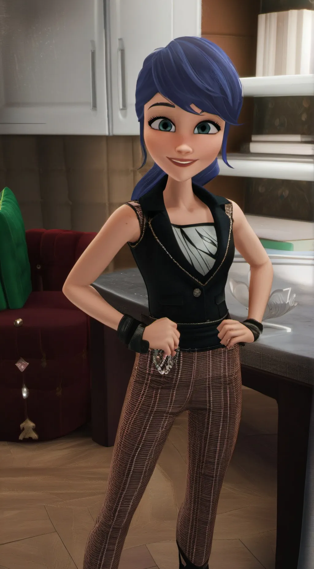 ai character: Marinette background