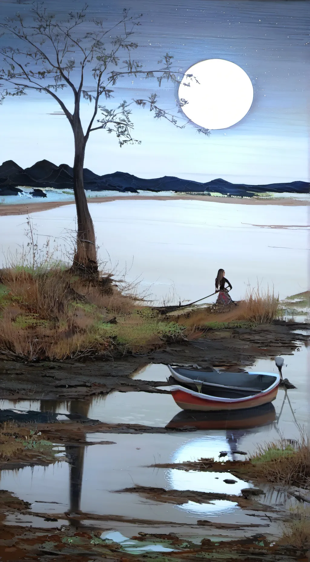 ai character: Hanami background