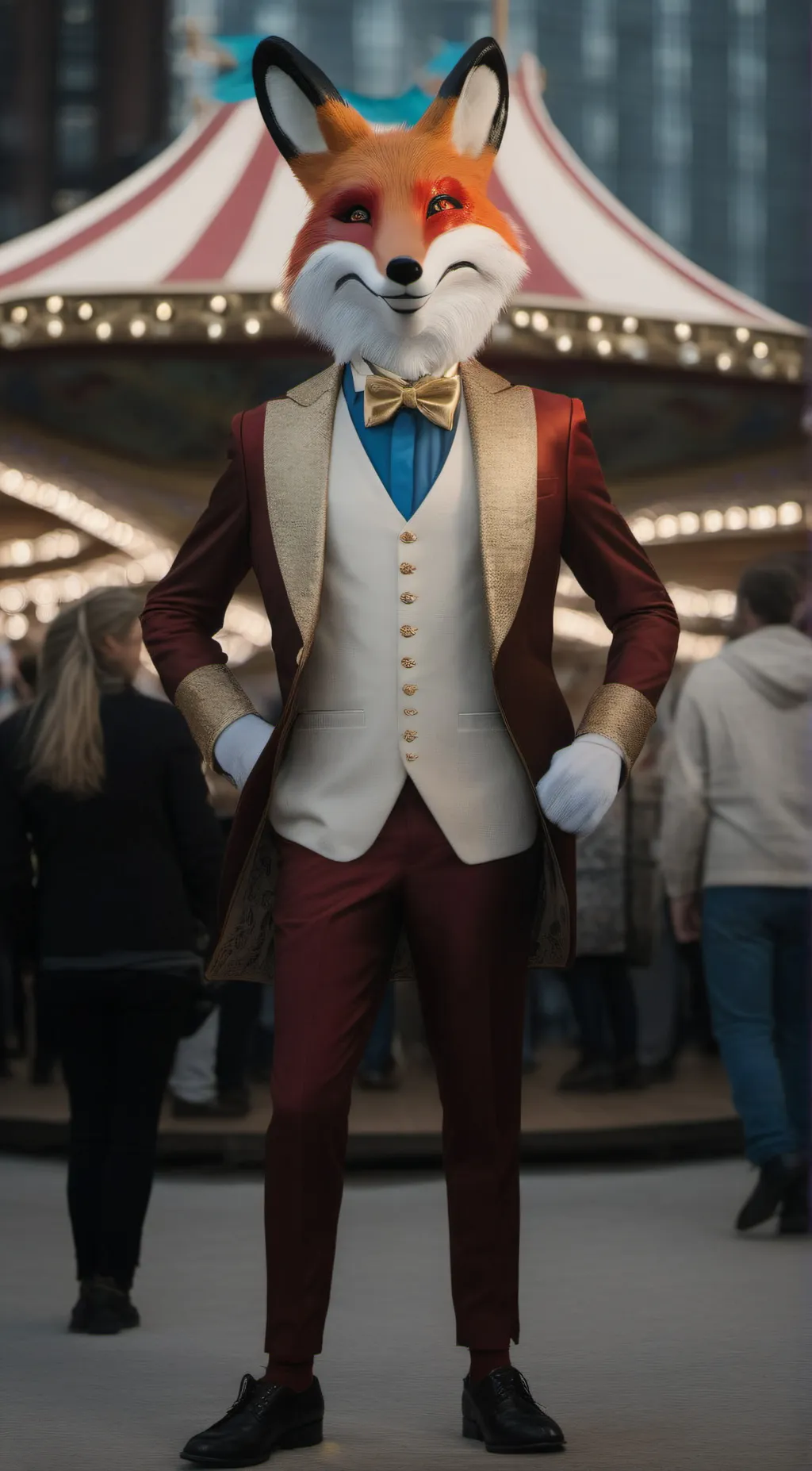 ai character: Fox stomp background