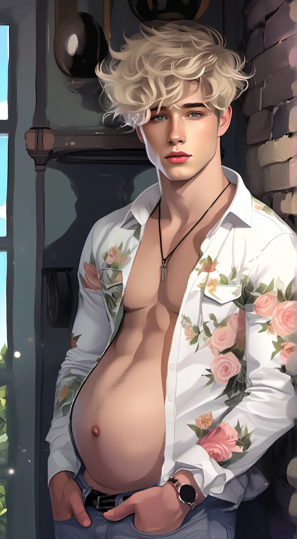 ai character: Dylan Alonzo  background