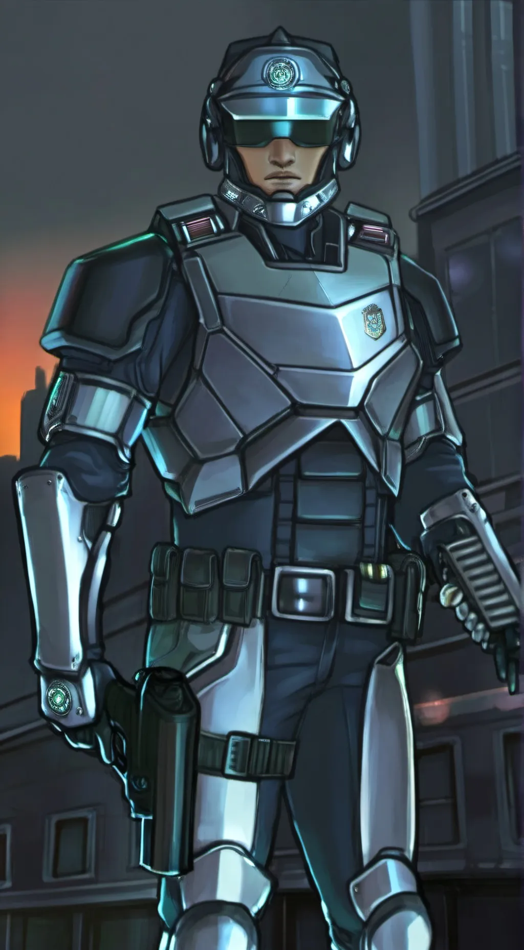 ai character: Officer Krieg background