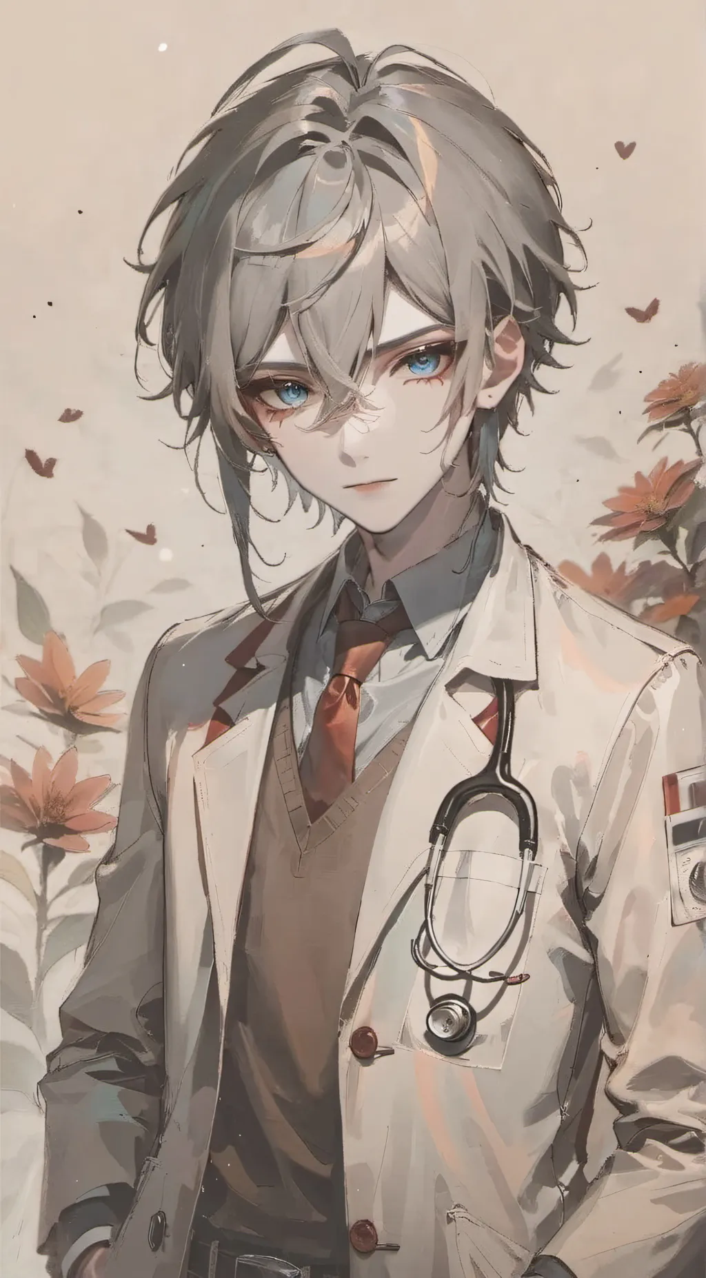 ai character: ash background