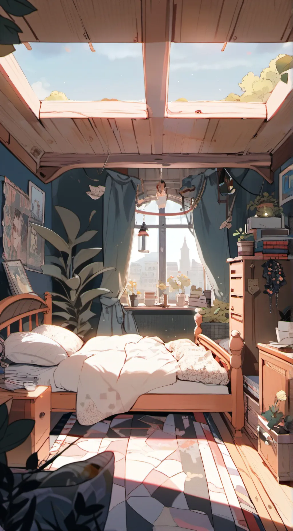 ai character: anoth blabket neko background