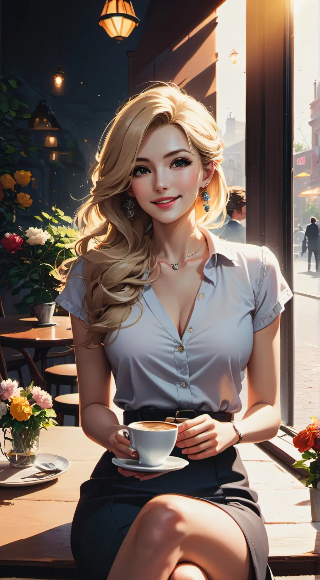 ai character:  Aria background