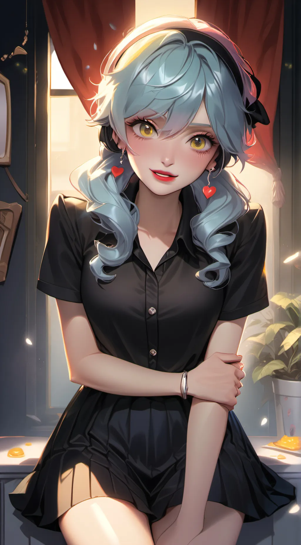 ai character: ebony  background